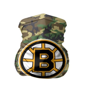 Бандана-труба 3D с принтом Bruins Camouflage в Белгороде, 100% полиэстер, ткань с особыми свойствами — Activecool | плотность 150‒180 г/м2; хорошо тянется, но сохраняет форму | boston bruins | camouflage | hockey | nhl | нхл | хоккей