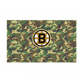 Бумага для упаковки 3D с принтом Bruins Camouflage в Белгороде, пластик и полированная сталь | круглая форма, металлическое крепление в виде кольца | boston bruins | camouflage | hockey | nhl | нхл | хоккей