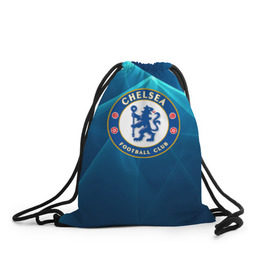 Рюкзак-мешок 3D с принтом Chelsea в Белгороде, 100% полиэстер | плотность ткани — 200 г/м2, размер — 35 х 45 см; лямки — толстые шнурки, застежка на шнуровке, без карманов и подкладки | chelsea | англия | премьер лига | фанат | футбол | футболист | челси