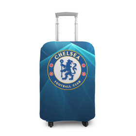 Чехол для чемодана 3D с принтом Chelsea в Белгороде, 86% полиэфир, 14% спандекс | двустороннее нанесение принта, прорези для ручек и колес | chelsea | англия | премьер лига | фанат | футбол | футболист | челси