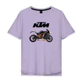Мужская футболка хлопок Oversize с принтом KTM 6 в Белгороде, 100% хлопок | свободный крой, круглый ворот, “спинка” длиннее передней части | ktm | moto | катээм | ктм | мото | мотоцикл | мотоциклы