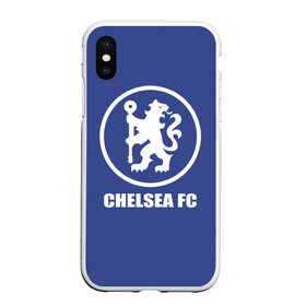 Чехол для iPhone XS Max матовый с принтом Chelsea FC в Белгороде, Силикон | Область печати: задняя сторона чехла, без боковых панелей | chelsea | англия | премьер лига | фанат | футбол | футболист | челси