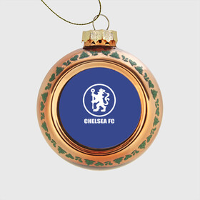 Стеклянный ёлочный шар с принтом Chelsea FC в Белгороде, Стекло | Диаметр: 80 мм | chelsea | англия | премьер лига | фанат | футбол | футболист | челси