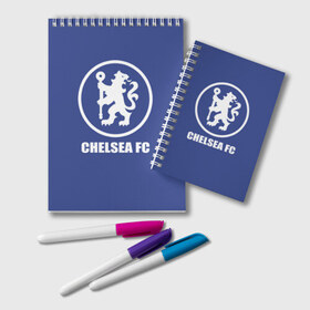 Блокнот с принтом Chelsea FC в Белгороде, 100% бумага | 48 листов, плотность листов — 60 г/м2, плотность картонной обложки — 250 г/м2. Листы скреплены удобной пружинной спиралью. Цвет линий — светло-серый
 | chelsea | англия | премьер лига | фанат | футбол | футболист | челси