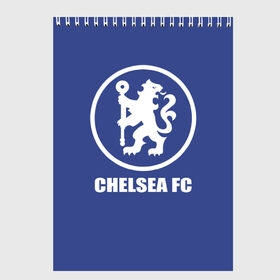 Скетчбук с принтом Chelsea FC в Белгороде, 100% бумага
 | 48 листов, плотность листов — 100 г/м2, плотность картонной обложки — 250 г/м2. Листы скреплены сверху удобной пружинной спиралью | chelsea | англия | премьер лига | фанат | футбол | футболист | челси