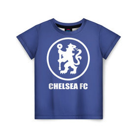 Детская футболка 3D с принтом Chelsea FC в Белгороде, 100% гипоаллергенный полиэфир | прямой крой, круглый вырез горловины, длина до линии бедер, чуть спущенное плечо, ткань немного тянется | chelsea | англия | премьер лига | фанат | футбол | футболист | челси