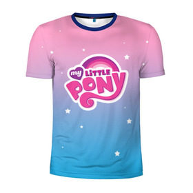 Мужская футболка 3D спортивная с принтом My Little Pony в Белгороде, 100% полиэстер с улучшенными характеристиками | приталенный силуэт, круглая горловина, широкие плечи, сужается к линии бедра | Тематика изображения на принте: dash | rainbow
