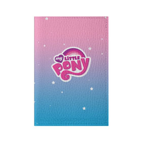Обложка для паспорта матовая кожа с принтом My Little Pony в Белгороде, натуральная матовая кожа | размер 19,3 х 13,7 см; прозрачные пластиковые крепления | Тематика изображения на принте: dash | rainbow