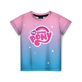 Детская футболка 3D с принтом My Little Pony в Белгороде, 100% гипоаллергенный полиэфир | прямой крой, круглый вырез горловины, длина до линии бедер, чуть спущенное плечо, ткань немного тянется | dash | rainbow
