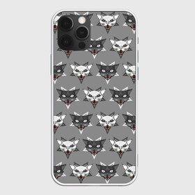Чехол для iPhone 12 Pro Max с принтом Злые котики в Белгороде, Силикон |  | дьявол | звезда | кот | котик | кошка | милота | пентаграмма | серый | юмор