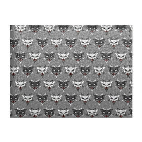 Обложка для студенческого билета с принтом Злые котики в Белгороде, натуральная кожа | Размер: 11*8 см; Печать на всей внешней стороне | дьявол | звезда | кот | котик | кошка | милота | пентаграмма | серый | юмор