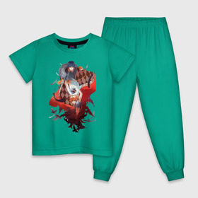 Детская пижама хлопок с принтом Сёё Хината и Тобио Кагэяма в Белгороде, 100% хлопок |  брюки и футболка прямого кроя, без карманов, на брюках мягкая резинка на поясе и по низу штанин
 | Тематика изображения на принте: haikyuu | сёё хината | тобио кагэяма