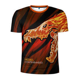 Мужская футболка 3D спортивная с принтом cs:go - Howl Style (Вой) в Белгороде, 100% полиэстер с улучшенными характеристиками | приталенный силуэт, круглая горловина, широкие плечи, сужается к линии бедра | cs | csgo | howl | вой | го | кс
