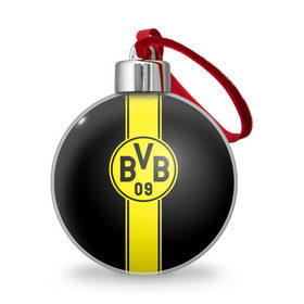 Ёлочный шар с принтом BVB в Белгороде, Пластик | Диаметр: 77 мм | borussia dortmund | боруссия дортмунд | бундеслига | германия | футбол | футболист