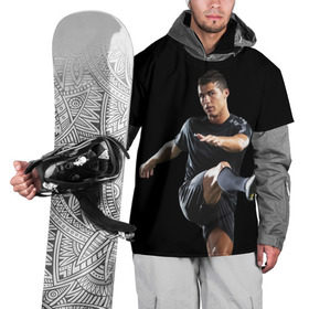 Накидка на куртку 3D с принтом Роналдо в Белгороде, 100% полиэстер |  | Тематика изображения на принте: real | ronaldo | реал мадрид | роналдо | футбол | футболист