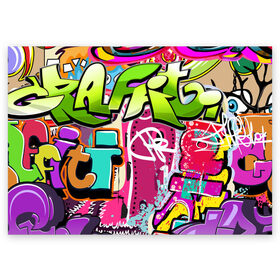 Поздравительная открытка с принтом Граффити в Белгороде, 100% бумага | плотность бумаги 280 г/м2, матовая, на обратной стороне линовка и место для марки
 | Тематика изображения на принте: балон | граффити | краски | молодежь | рисунок | стена | стиль | улица | уличный образ