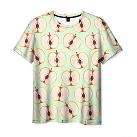 Мужская футболка 3D с принтом Молодильные яблочки в Белгороде, 100% полиэфир | прямой крой, круглый вырез горловины, длина до линии бедер | life in da trash | vogue | алена двойченкова | вог | двойченкова | егор дружинин | мига | мигель | молодильные яблочки | персики | танцы | танцы на тнт | тнт | яблоки | яблочки
