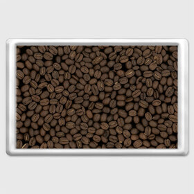 Магнит 45*70 с принтом Кофейные зёрна в Белгороде, Пластик | Размер: 78*52 мм; Размер печати: 70*45 | coffee | coffee grains | grains | кофе | кофейные зёрна