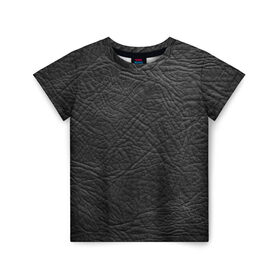 Детская футболка 3D с принтом Black leather в Белгороде, 100% гипоаллергенный полиэфир | прямой крой, круглый вырез горловины, длина до линии бедер, чуть спущенное плечо, ткань немного тянется | 
