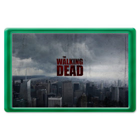 Магнит 45*70 с принтом The Walking Dead в Белгороде, Пластик | Размер: 78*52 мм; Размер печати: 70*45 | the walking dead | америка | апокалипсис | глен | дерил | зомби | карл | кровь | рик | сша | ходячие мертвецы