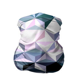 Бандана-труба 3D с принтом Lowpoly Pattern в Белгороде, 100% полиэстер, ткань с особыми свойствами — Activecool | плотность 150‒180 г/м2; хорошо тянется, но сохраняет форму | polygon | абстракция | серый