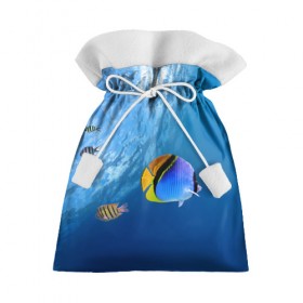 Подарочный 3D мешок с принтом Море в Белгороде, 100% полиэстер | Размер: 29*39 см | Тематика изображения на принте: вода | волна | море | океан | подводный мир | рыба | солнце