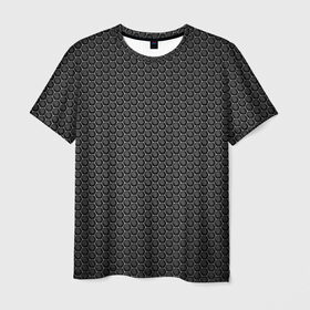 Мужская футболка 3D с принтом Black Iron в Белгороде, 100% полиэфир | прямой крой, круглый вырез горловины, длина до линии бедер | black | iron | luxury | premium | vip | железный | премиум | соты | черный | эксклюзив