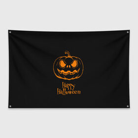 Флаг-баннер с принтом Halloween в Белгороде, 100% полиэстер | размер 67 х 109 см, плотность ткани — 95 г/м2; по краям флага есть четыре люверса для крепления | cat | dark | halloween | вамп | вампир | ведьма | готика | кот | кошка | магия | ночь | тыква | хэллоуин