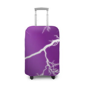 Чехол для чемодана 3D с принтом cs:go - Lightning strike в Белгороде, 86% полиэфир, 14% спандекс | двустороннее нанесение принта, прорези для ручек и колес | cs | csgo | lightning strike | го | кс | удар молнии
