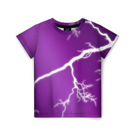 Детская футболка 3D с принтом cs:go - Lightning strike в Белгороде, 100% гипоаллергенный полиэфир | прямой крой, круглый вырез горловины, длина до линии бедер, чуть спущенное плечо, ткань немного тянется | cs | csgo | lightning strike | го | кс | удар молнии