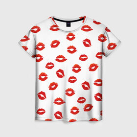 Женская футболка 3D с принтом Поцелуйчики в Белгороде, 100% полиэфир ( синтетическое хлопкоподобное полотно) | прямой крой, круглый вырез горловины, длина до линии бедер | background | bride | corporate | groom | kiss | lips | wedding | губы | жених | корпоративный | любимая | любимый | любовь | невеста | поцелуй | свадьба | страсть | фон
