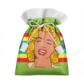 Подарочный 3D мешок с принтом Marilyn Monroe в Белгороде, 100% полиэстер | Размер: 29*39 см | marilyn monroe | мэрилин монро