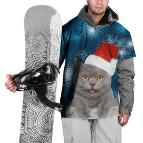 Накидка на куртку 3D с принтом Праздничная пара 2 в Белгороде, 100% полиэстер |  | кот | котики | любовь | парные | праздники | собаки