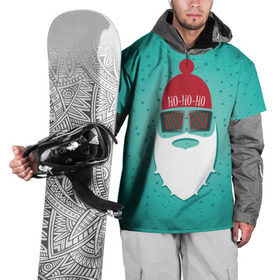 Накидка на куртку 3D с принтом Санта хипстер в Белгороде, 100% полиэстер |  | Тематика изображения на принте: борода | дед мороз | новый год | подарок на новый год | санта | санта хипстер | снег | снежинки | хипстер