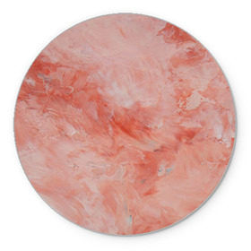 Коврик круглый с принтом Розовый мрамор - Венец в Белгороде, резина и полиэстер | круглая форма, изображение наносится на всю лицевую часть | Тематика изображения на принте: каменный | камень | мрамор | мраморный | розовый мрамор