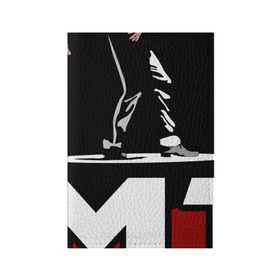 Обложка для паспорта матовая кожа с принтом Майкл Джексон в Белгороде, натуральная матовая кожа | размер 19,3 х 13,7 см; прозрачные пластиковые крепления | Тематика изображения на принте: michael jackson | mj | король | майкл джексон | поп музыка