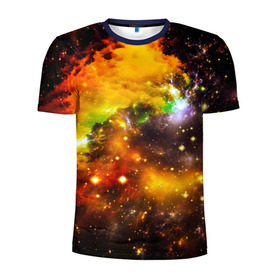 Мужская футболка 3D спортивная с принтом Восхитительный космос в Белгороде, 100% полиэстер с улучшенными характеристиками | приталенный силуэт, круглая горловина, широкие плечи, сужается к линии бедра | Тематика изображения на принте: вселенная | галактика | звёзды | космическое пространство | космос | созвездие