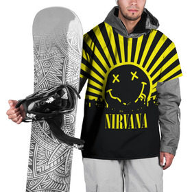 Накидка на куртку 3D с принтом Nirvana в Белгороде, 100% полиэстер |  | Тематика изображения на принте: cobain | kurt | кобейн | курт | нирвана