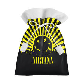 Подарочный 3D мешок с принтом Nirvana в Белгороде, 100% полиэстер | Размер: 29*39 см | cobain | kurt | кобейн | курт | нирвана