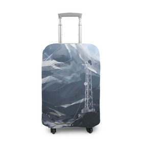 Чехол для чемодана 3D с принтом Горы Алтая в Белгороде, 86% полиэфир, 14% спандекс | двустороннее нанесение принта, прорези для ручек и колес | горы | пейзаж