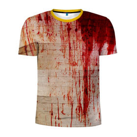 Мужская футболка 3D спортивная с принтом Бинты 1 в Белгороде, 100% полиэстер с улучшенными характеристиками | приталенный силуэт, круглая горловина, широкие плечи, сужается к линии бедра | halloween | helloween | кровь | мумия | ужас | хеллоин | хеллоуин | хелуин