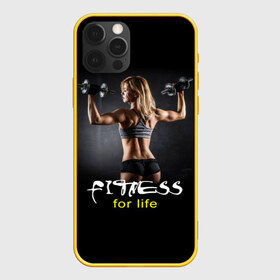 Чехол для iPhone 12 Pro Max с принтом Fitness for life в Белгороде, Силикон |  | fitness. гантели | девушка | прикольные картинки | спорт | тело | экстрим