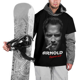 Накидка на куртку 3D с принтом Arnold forever в Белгороде, 100% полиэстер |  | актёр | арнольд шварценеггер | боевик | звезда | киногерой | супергерой | терминатор