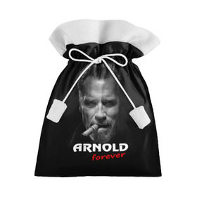 Подарочный 3D мешок с принтом Arnold forever в Белгороде, 100% полиэстер | Размер: 29*39 см | Тематика изображения на принте: актёр | арнольд шварценеггер | боевик | звезда | киногерой | супергерой | терминатор
