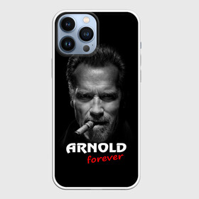 Чехол для iPhone 13 Pro Max с принтом Arnold forever в Белгороде,  |  | Тематика изображения на принте: актёр | арнольд шварценеггер | боевик | звезда | киногерой | супергерой | терминатор