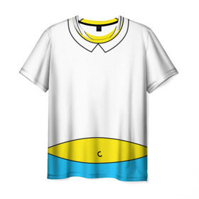 Мужская футболка 3D с принтом Гомера Симпсона в Белгороде, 100% полиэфир | прямой крой, круглый вырез горловины, длина до линии бедер | гомер