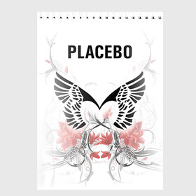 Скетчбук с принтом Placebo в Белгороде, 100% бумага
 | 48 листов, плотность листов — 100 г/м2, плотность картонной обложки — 250 г/м2. Листы скреплены сверху удобной пружинной спиралью | lacebo |  брайан молко | альтернатива. | пласибо | плацебо | плэйсебо | плэсибо | рок