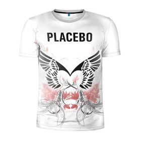 Мужская футболка 3D спортивная с принтом Placebo в Белгороде, 100% полиэстер с улучшенными характеристиками | приталенный силуэт, круглая горловина, широкие плечи, сужается к линии бедра | lacebo |  брайан молко | альтернатива. | пласибо | плацебо | плэйсебо | плэсибо | рок