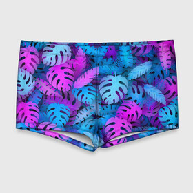 Мужские купальные плавки 3D с принтом Сине-розовые тропики в Белгороде, Полиэстер 85%, Спандекс 15% |  | Тематика изображения на принте: джунгли | листья | монстера | пальма | психоделический | текстура | тропики