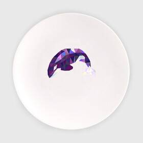 Тарелка с принтом Касатка в Белгороде, фарфор | диаметр - 210 мм
диаметр для нанесения принта - 120 мм | Тематика изображения на принте: геометрия | животные | касатка | полигонал | фауна
